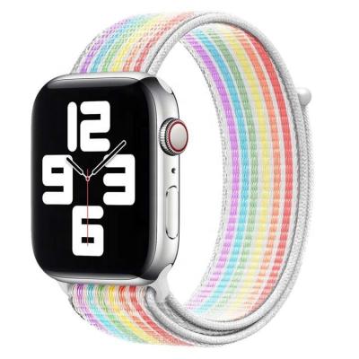 China Realease Replcement Nylon Loop Watch Band iWatch Kumie Band Fast Replacement Nylon Strap Band For Apple Watch Nylon Cloth Strap For iWatch 7/6 /5 for sale