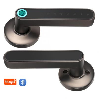 China WAFU Password Dynamic Smart Door Locks For Home Office Hotel With Tuya Bluetooth App Door Lock Digital Fingerprint Keyless Electronic Door Lock for sale