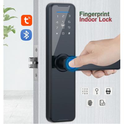 China Home/Hotel/Apartments/Office WAFU WF-H6 Fingerprint Indoor Lock with Tuya App(BLE) Card Office Door Lock Password Lock for Smart Home/Hotel/Apartments/Office 'hotel/home manage tenants for sale