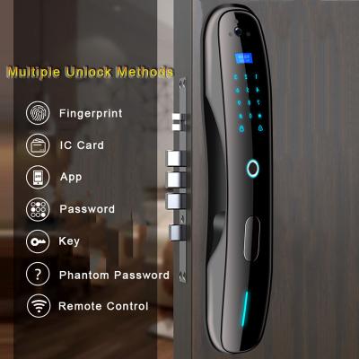 China Home/Hotel/Apartments/Office WAFU WF-MY1Take Photo Fingerprint Digital Lock Open Smart Lock With Camera Fingerprint Pin Key Unlock Home Door Lock Apartment for sale