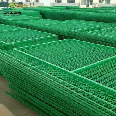 China Easily Assembled Plastic Coated Welded Two Side Wire Mesh Fence Different Types Of Wire Mesh Fence Panels for sale