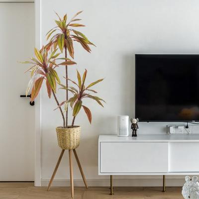 China The color is natural and is Korean Home Decor Banana Tree Home Indoor Bonsai Decoration Washable Artificial Green Plant Interiors for sale