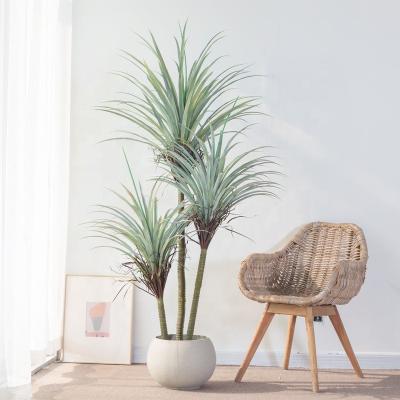 China Minimalist Cheap Artificial Moroccan Large Plant Decoration Agave Dracaena Tree Floor to Ceiling Green Plants for Home Decor for sale