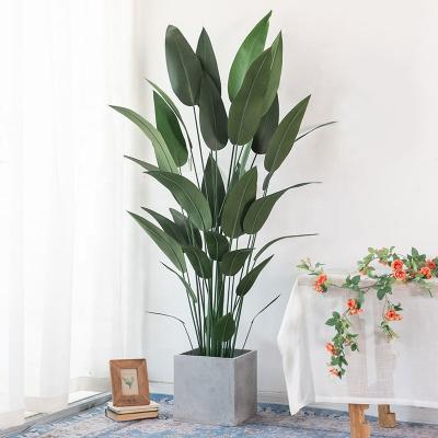 China Artificial Plants Canna Lily Tree High Quality Plastic Cloth Banana Trees Plants Minimalist Artificial Home Decor Indica Plants for sale