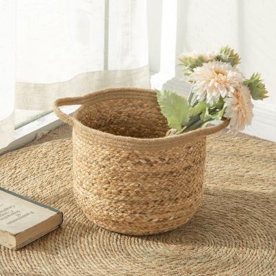 China China Best Sustainable Price Home Use Storage Basket Woven Rustic Decorative Basket for sale