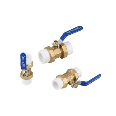 China General Ppr Pipe Brass Ball Valve Pn25 1/2inch Ball Valvefor Ppr Pipe for sale