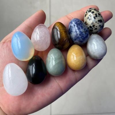 China China Craft 30mm Crystal Gemstones Eggs Natural Healing Stones Stones for sale