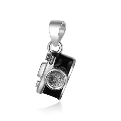 China 2019 Elegant Classic New Arrived Platinum Women Plated 925 Sterling Silver Camera Pendant For Necklace for sale