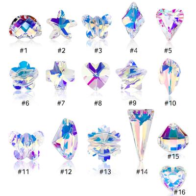 China Fashion Different Shaped Jewelry Crystal Beads For Necklace Earrings Making DIY for sale