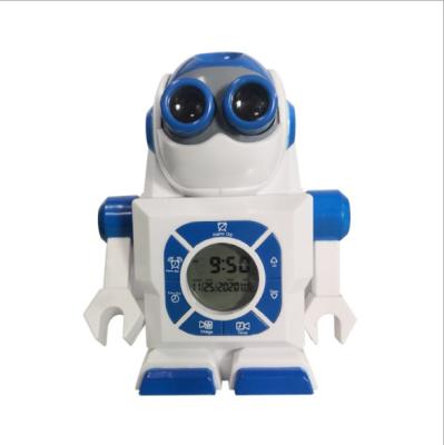 China OEM Robot Kids Alarm Clock eco friendly Plastic ABS material for sale