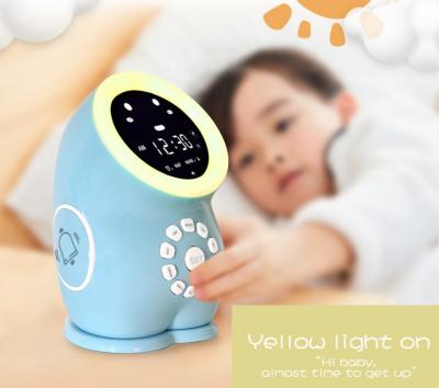 China DC 5V Led Night Light Clock , 210g Children'S Sleep Trainer Clock EMC approval for sale