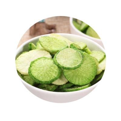 China Wholesale Vacuum Dry Fried Vegetable Chips Dried Green Dried Radish Slice Crunchy and Delicious for sale