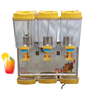 China Glass Material Wholesale Three-cylinder Beverage And Juice Beverage Dispenser 450*190*280 mm for sale