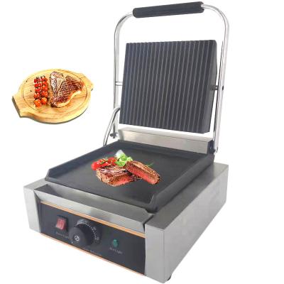 China Commercial and Fashionable Outdoor Electric Induction Half Fluted Steak Roast Pancake Making Griddle for BBQ for sale