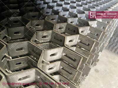 China HESLY Refractory Hex Mesh Lining Holders for Power Plants | 304H stainless steel | 3/4