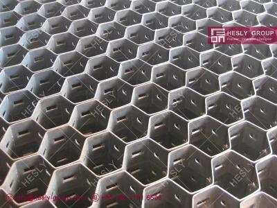 China Refractory Hex Mesh, Malla Hexagonal as Lining against Heat, Abrasion & Corrosion, ST37 carbon steel, HESLY Brand for sale