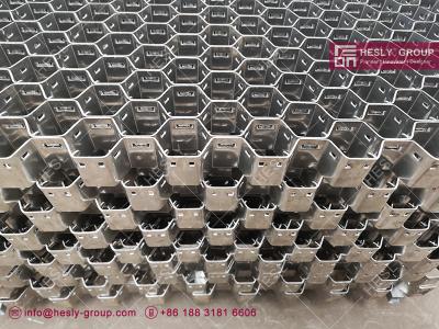 China HESLY Refractory Hexmesh for flue gas lines | 25mm depth | 14ga thickness | 2