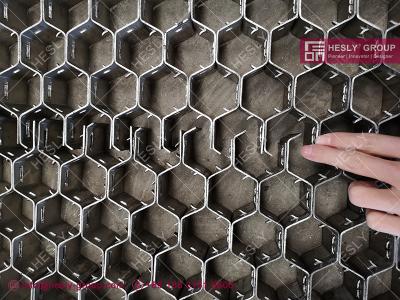 China Hex-Mesh Refractory Lining Stainless Steel 410S 1