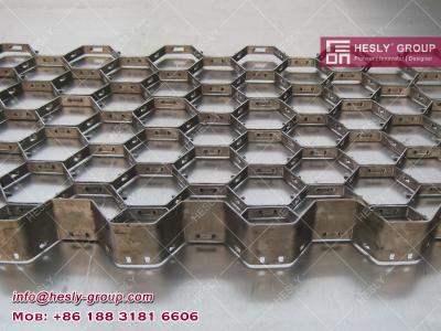 China Stainless steel 304 Hexsteel for Cyclones Refractory Lining | 2.0x20x50mm | 960x2000mm| for sale