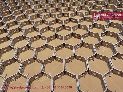 China AISI 316 Hexmetal without protruding lances | 3'X10' | hexmesh refractory lining for sale