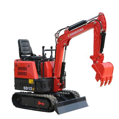 China Hotels 1 Ton Mini Gasoline Excavator Digger EPA Engine SD12S for sale