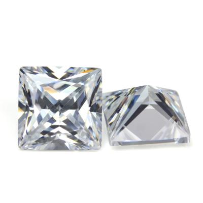 China Whole Sale Set Or Fire Color Loose Gemstones Synthetic Zircon Princess Cut CZ Loose Stones Colored Gemtones For Jewelry for sale