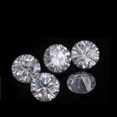 China Game or Fire Moissanite Diamond Round Brilliant Cut Color 5mm to 18mm D Color White Jewelry E-F Gemstone for sale