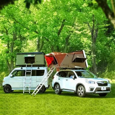 China Camouflage/field play camping automatic hard shell waterproof roof top car camping tent for sale