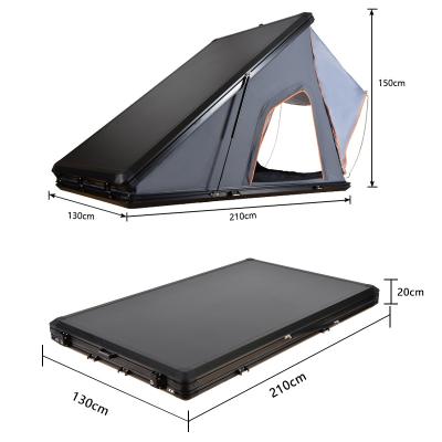 China Extended Type New 2 Person Clamshell Type rts Hard Shell Aluminum Top Roof Tent For New Zealand Market for sale