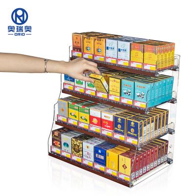 China The convenience store of smoke shops tobacco shops/supermarket cigarette display cabinet wall mounted smoke shop display racks for sale