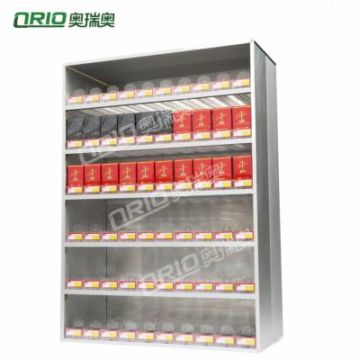 China Supermarket/cigarette store smoke shop cigarette dispenser shelf metal supermarket tobacco cigarette display cabinet for sale