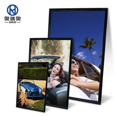 China High Quality Morden Frame Instant Advertising Sign Show Black Stainless Steel Color Poster Frame Picture Frames Warehouse for sale