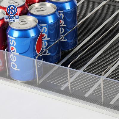 China Freezer or Beverage Cooler Gliding Shelf Supermarket Display Gravity Shelf Roller for sale