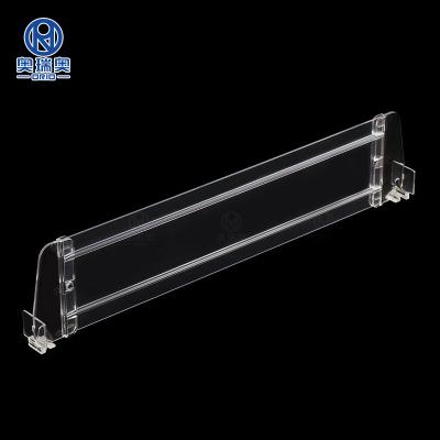 China Supermaerket Display Bury System Plastic Plastic Supermarket Pusher Shelf Divider Shelf Pusher Cigarette Pusher for sale