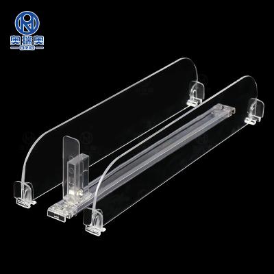 China Supermaerket Show Plastic Fridge Shelf Dividers Supermarket Shelf Lifter Cigarette Lifter for sale