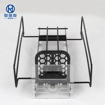 China Plastic Shelf Lifter Supermarket Display Bottle Organizer Supermarket Roll Shelves Flex Glides Flat Gravity Fed Display for sale