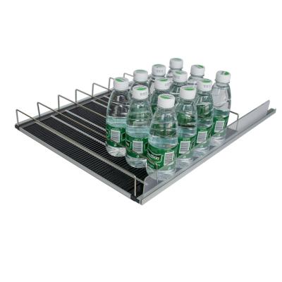 China Retail Display Factory Flex Gravity Pusher System Roller Organizers Fridge Shelf Refrigerator Shelves for sale