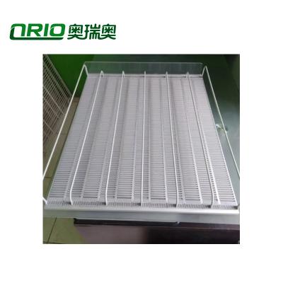 China High Quality Customized White Retail Display Supermarket Freezer Display Wire Shelf Divider for sale