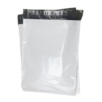 China Tearproof 25*35+4cm White Plastic Bug Express Mail Messenger Shipping Mailing Bag for sale