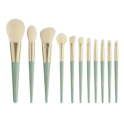 China Wooden Handle Makeup Brush Set Hot Sale Non Irritate Skin Sticky Powder Custom Makeup Brush Set for sale