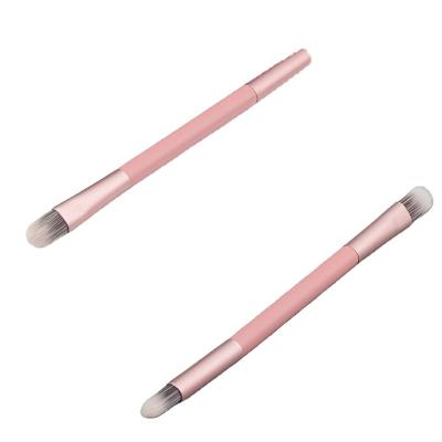 China Cheapest Concealer Brush Double Headed Flat Wholesale Concealer Double Ended Concealer Makeup Brush Pink Makeup Brush for sale