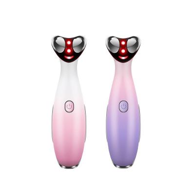 China Dark Wrinkle Removal RF Eye Beauty Instrument Red Light Treatment Machine LED Eye Facial Circles Removal Vibration Massager for sale