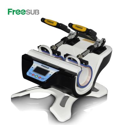 China Garment Shops Freesub ST-210 Double Station Heat Press Sublimation Machine Coffee Mug Magic Mug Printing Machine for sale