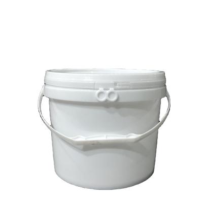 China C060 6L wholesale white color pp plastic water/fishing/other bucket for ice cream container with handle for sale