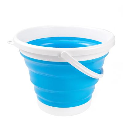 China Hot Sale Portable Folding Bucket Camping Fishing Fishing Household Outdoor Cleaning Viable for sale