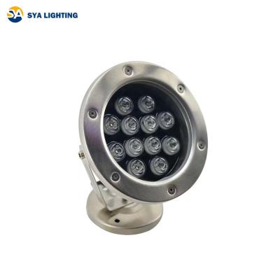 China SYA-402 LANDSCAPE Stainless Steel Interactive Outdoor Waterproof IP68 DMX512 18w Control Led Underwater Lights for sale