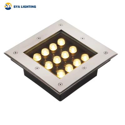 China SYA-303 9W 12V RGB LANDSCAPE Stainless Steel Waterproof Landscape Garden Lighting Led Underground Light for sale