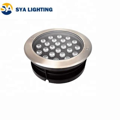 China LANDSCAPE IP67 24W LED Inground Uplight RGB Recessed Floor Light Outdoor Driveway Lighting for sale