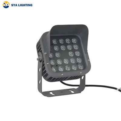 China SYA-607 LANDSCAPE outdoor dmx garden floodlight round rgb led projector landscape flood light led flood light for sale