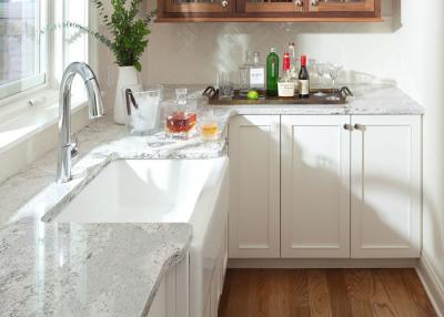 Κίνα Φυσικά Countertops χαλαζία αντι γρατσουνιών συνήθειας για το γραφείο κουζινών προς πώληση